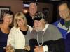 Regular group of music lovers havin’ a great time at Bourbon St. are Janet, Cindy, Mike, Patrick & Carroll (back.